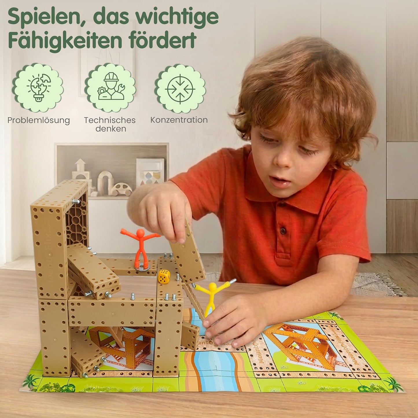 fix Mount-Flix Turmbau-Würfelspiel