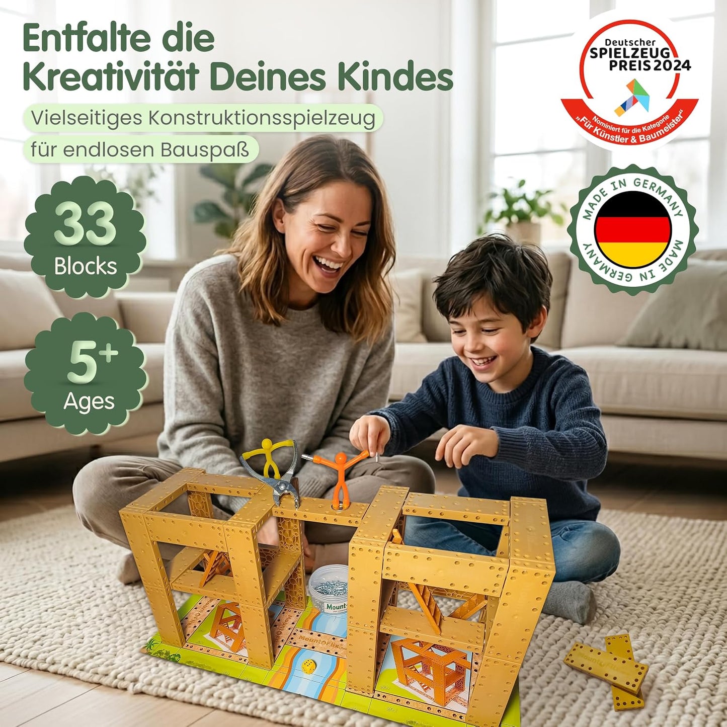 fix Mount-Flix Turmbau-Würfelspiel